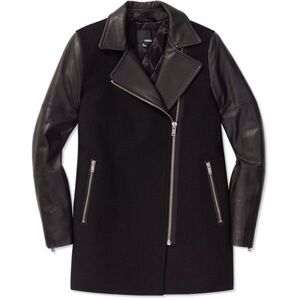 Aritzia Black Leather Jacket